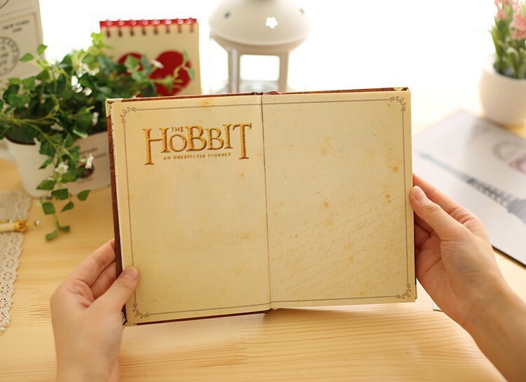 New Hobbit Notebook Vintage Hardcover Notebook for Gift Movie Hobbit Daily Memo Notepad Travel Journal A5 Size Four Designs8