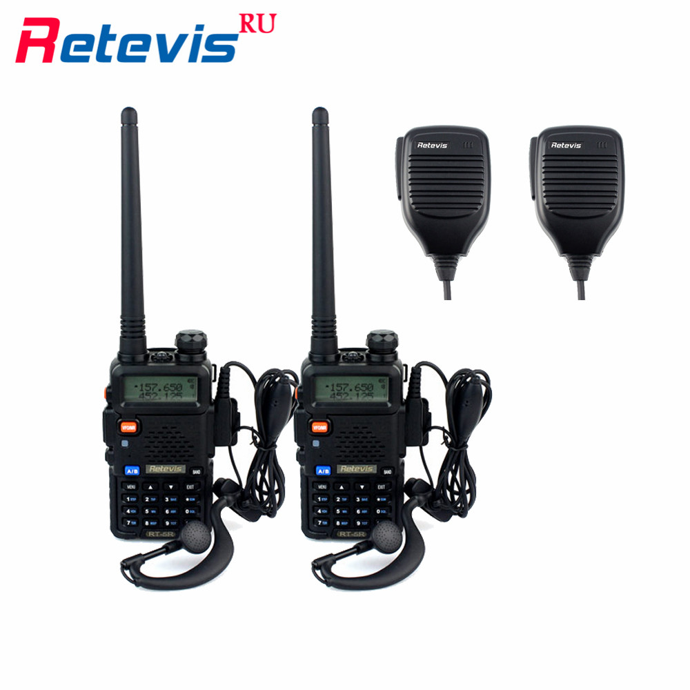 2XRetevis RT-5R 5W Hf Transceiver UHF&VHF Walkie Talkie & Speaker Mic Retevis Multi-functional Two Way Radios 128CH VOX RU Ship 2XRetevis RT-5R 5W Hf Transceiver UHF&VHF Walkie Talkie & Speaker Mic Retevis Multi-functional Two Way Radios 128CH VOX RU Ship