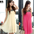 Summer fashion new sexy maternity clothes skirt loose big yards sleeveless chiffon dress