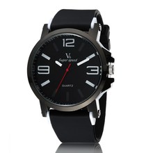 Fashion V6 Brand Wristwatches Clock Male Silicone Band Big Dial Quartz Watch Sport Men’s Water Proof Watches Relojes Hombre 2015