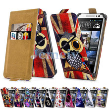 Floral Minion Print Universal Phone Cases For HTC Desire 616 Dual sim 5 inch PU Leather
