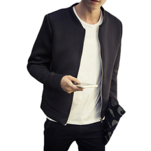 2016 new thick cotton solid color men’s jacket space american military clothing big size men clothing black bomber jacket M-5XL
