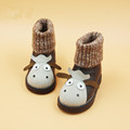 2016 New Fashion Children Shoes Winter Warm Cute Little Cows Snow Boots Girls Boys Cotton Leather