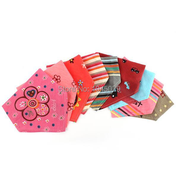Fashion Infant Baby Soft Triangle Bibs Kids Head Scarf Bandana Saliva Towel Dribble