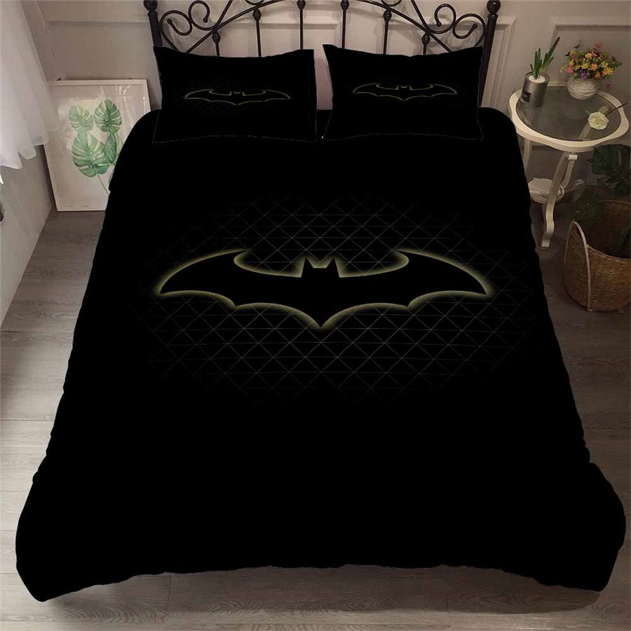 Helengili 3d Bedding Set Superman Batman Flash Super Hero Print