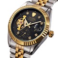 Tevise Business Mechanical Watches Stainless Steel Band Wristwatches Men Luxury Brand Watch Waterproof Black White Gift