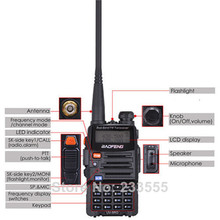 2X NEW BaoFeng UV 5RG Walkie Talkie 136 174MHz 400 520 MHz two Way Radio Black
