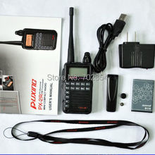 Free shipping PX 2R UHF 400 470MHz TX RX VHF 136 174MHz RX only radio handle