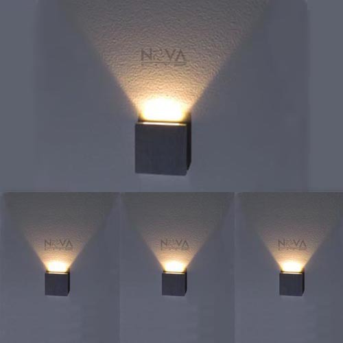 Indoor Step Light, LED Stair Lighting Square Slim Wall Lamps Recessed with Drive One Beam ...