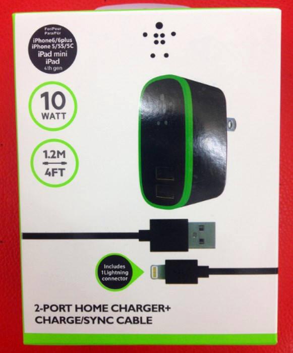   10  2.1A  USB      iPhone 5 5S 6   Charger-BK018