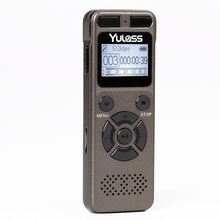 Yulass 8GB USB audio recorder professional big grey business portable digital voice recorder pen support tf card to 64GB