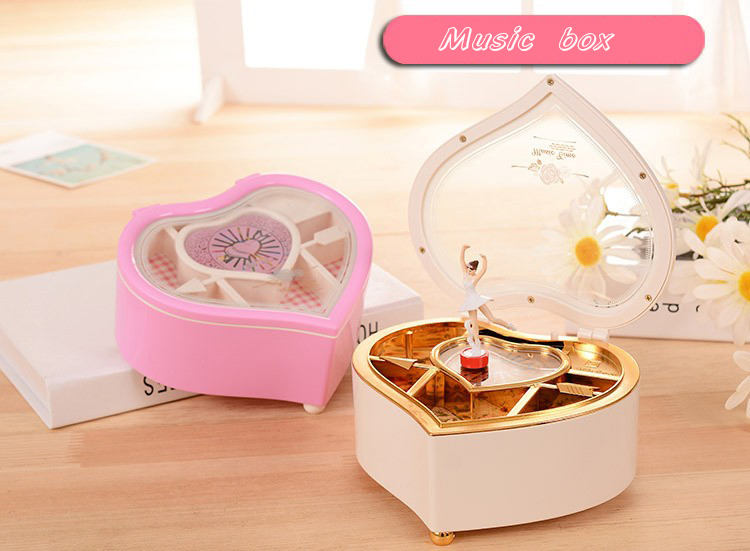 Radio Shape Wooden Music Boxs Birthday Gift for Children Girls Kids Friends Music Box Style B