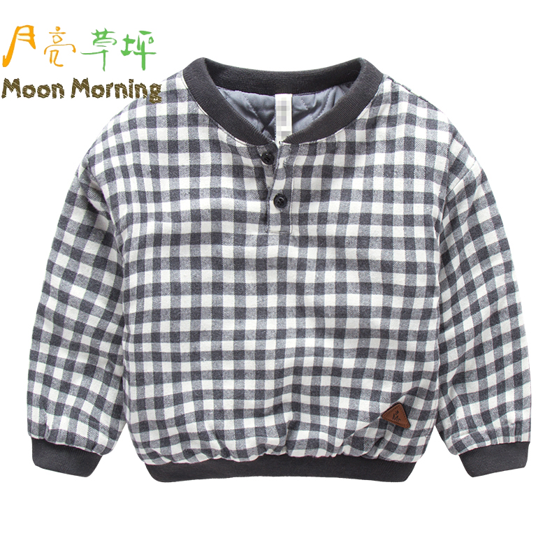 Moon Morning Winter Kids Hoodies Cotton Long-sleev...
