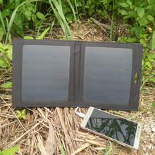 Solar Charger 7 Watts Mini Solar Panel Folding Solar Power Bag Mobile Phone Power Bank for Xiaomi