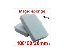 100 pcs/lot Gray Magic Sponge Eraser Melamine Cleaner,multi-functional Cleaning 100x60x20mm Wholesale Retial Free Shipping