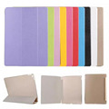 High Quality Luxury 3 Folder Stand Smart Silk Print PU Leather Cases Cover For Apple iPad