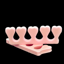 50pcs (25 pairs) Pink silicone toe separator Soft foam Nail Tools Toe Finger Separator feet care braces & supports nails tools
