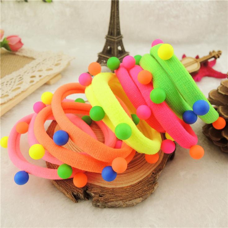 TS 5 Pcs Hot Sale New 2015 Hair Accessories Pearl Rubber bands Headwear For Women Elastic