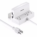 New Arrival Poweradd Deskstop 2 USB Port 3 Outlet Surge Protectors Lightningproof Charger Power Strip For