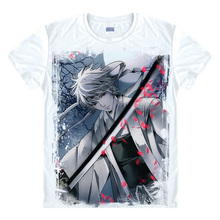 Gintama T-shirts kawaii Japanese Anime t shirt Manga Shirt Cute Cartoon Silver Soul Gin Tama Cosplay shirts 40244441291 tee 360