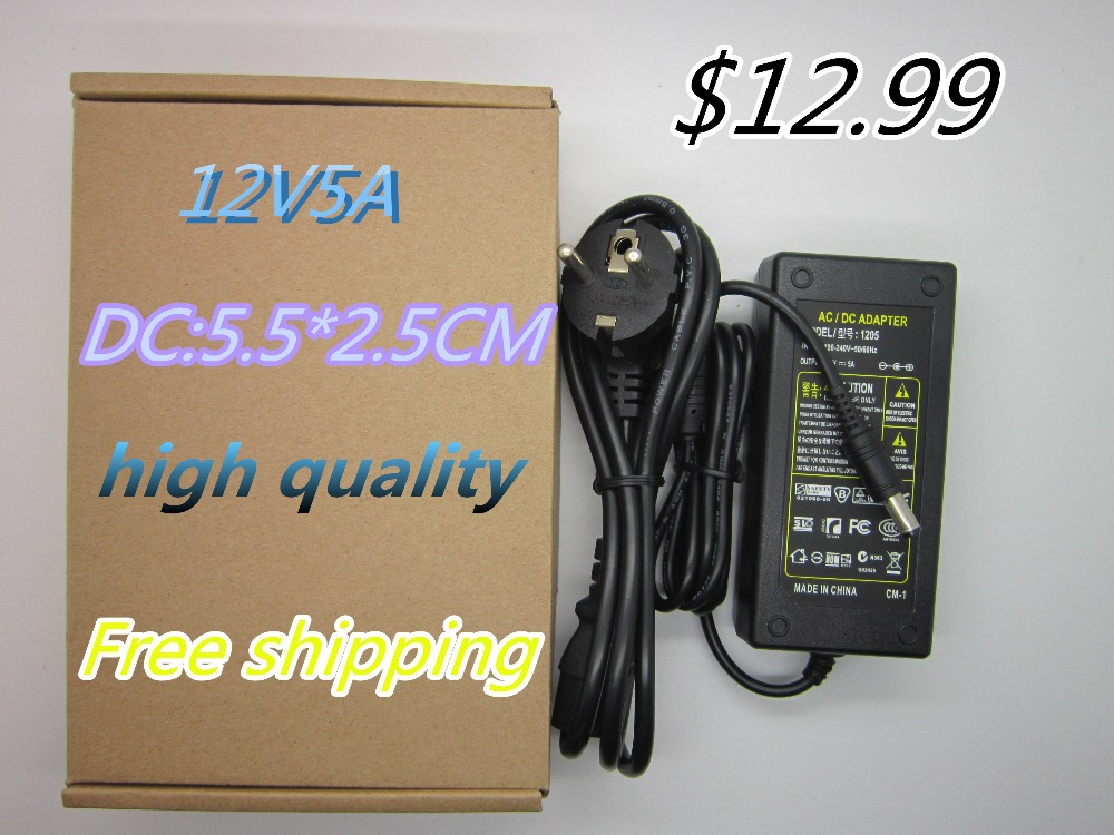 Free shipping!!Article 12 v5a switching power supply LED lamp power supply 12 v power supply 12 v5a power adapter 12 v5a router