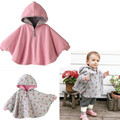Fashion Casual Floral Baby Cape Long Sleeves Hooded Infant Cloak Two Sides Newborn Wraps Jackets 0