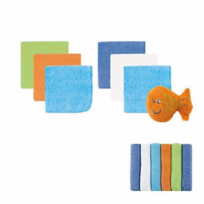 12PCS Baby Hand Towels Children Washcloth Baby Feeding Baby Face Towels Washers Hand Cute Cartoon Wipe Wash Cloth Cotton (2)