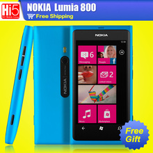 Original Nokia lumia 800 mobile Phone 8MP Camera 16GB Storage WIFI GPRS GPS Bluetooth Free Shipping