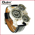2016 New Guangzhou OULM Fashion Watch Designer Hot Watch Genuine Leather Sport Watch Wristwatch