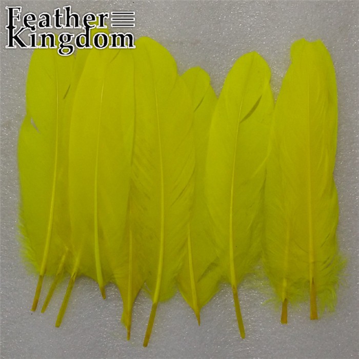 yellow goose feathers