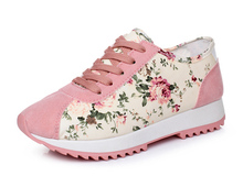 2016 spring shoes female floral shoes casual single shoes