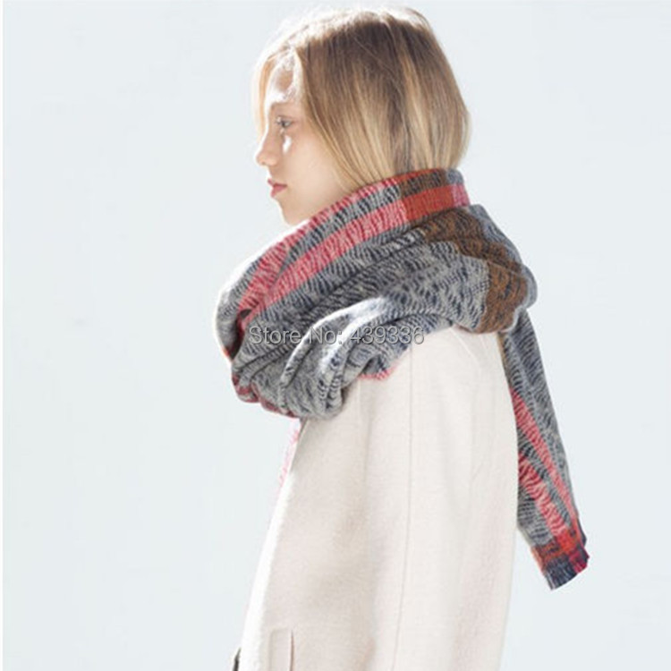Fashion font b Tartan b font Winter Scarf Za Mixed Color Ra Scarf