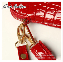 New Promotion 2015 fashion pu Leather Crocodile pattern Women Handbag Shoulder Bag female Messenger Bag ladies
