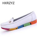 Spring Autumn Of All match Fashion Casual Round Toe Single Shoes Women Soft Leather Shoes