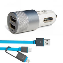 Xiaomi redmi note 2 3 prime USB Car Charger With USB Data font b Cable b