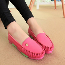 2015 new good quality women PU leather shoes flats sneakers colour fashion casual platform waterproof soft