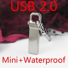Genuine 8GB 16GB 32GB USB Flash Drive 64GB 128GB Pen Driver USB Memory Stick Flash Card 1TB Metal Little Hook Mini Key Gift 2.0