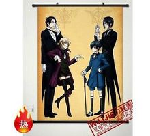 Black Butler Sebastian MichaelisDram Wall Poster Scroll Home Decor Cosplay 060