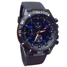 Hot Marketing 2015 Quartz Watch Men Military Watches Sport Wristwatch Silicone Fashion Hours  June8