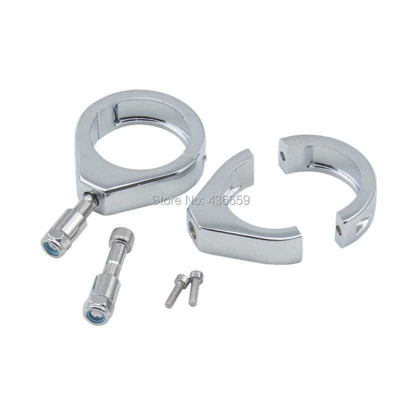 Motorcycle 49mm Chrome Turn Signal Relocation Kit For Harley Davidson V Rod Modeds 2007 2011