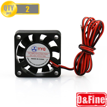 2 Pcs/Lot 3D printer Parts 40*40 DC 12V 0.1A Fan for MakerBot RepRap UP Mendel I3 Printer