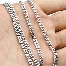 Free shipping, (40-70cm) to choose, 3mm wide,Chain Necklace, 316L Stainless Steel Necklace Men, wholesale accessories BN001