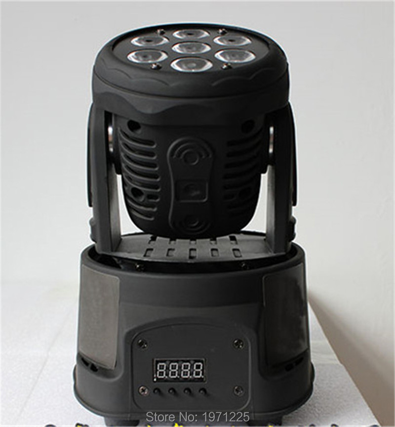 Фотография Free shipping!!hot sale!mini led moving head wash light  RGBW Quad dj lighting