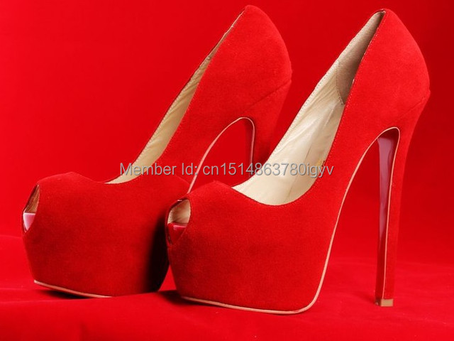 Aliexpress.com : Buy Name brand red bottom peep toe high heels ...