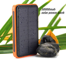 2015 New 30000mah Waterproof solar power bank bateria externa solar charger powerbank for all mobile phone