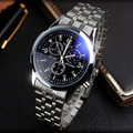 YAZOLE Full Steel White Black Blue Ray Dial 30m Waterproof Business Dress Sport Wrist watch Watches
