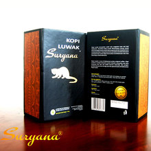 Top Quality 100g Indonesia suryana Kopi Luwak coffee beans Baking charcoal roasted Original green food the