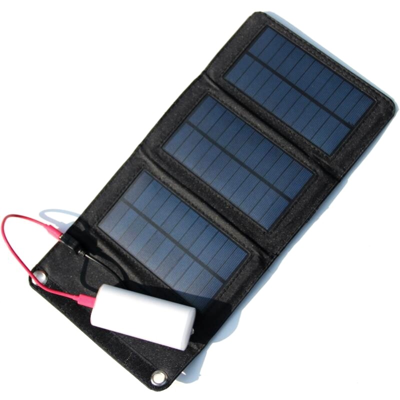 New 5.5V 5W Folding Foldable Portable Solar Panel Mobile Phone Charger Kit UP