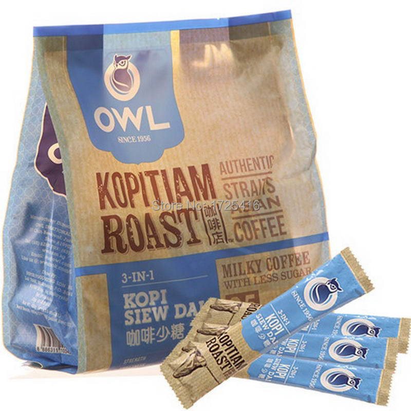 Owl owl less 3 in 1 instant coffee 450 g sugar free shipping 