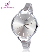 2015 New Bracelet Watch Women Fashion Big Dial Steel Watch Band Luxury Ladies Watch